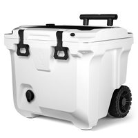 Ice White BrüTank 35-Quart Rolling CoolerBrüTank 35-Quart Rolling Cooler